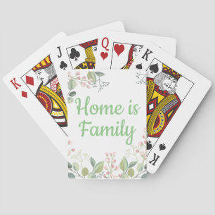 Baraja De Cartas Floral suave con hojas y flores de pequeño crecimi