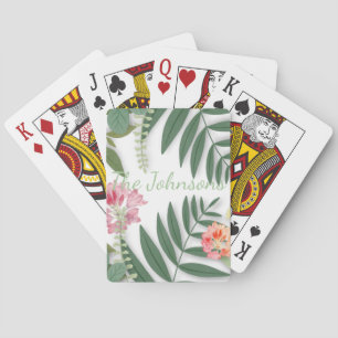 Baraja De Cartas Floral tropical