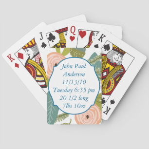 Baraja De Cartas Floral y fauna