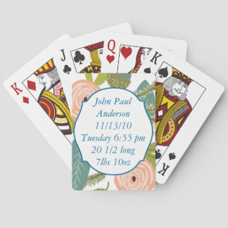 Baraja De Cartas Floral y fauna