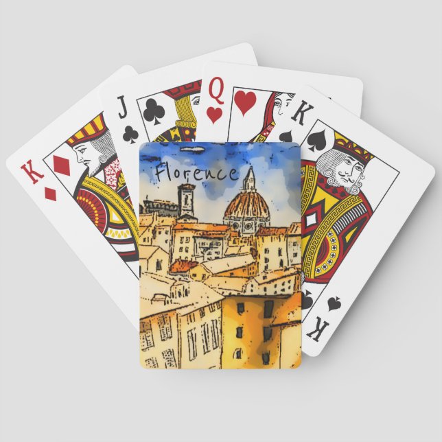 Baraja De Cartas Florencia Italia   (Reverso)