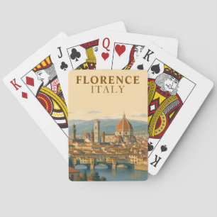 Baraja De Cartas Florencia Italia Duomo Viajes Antiguos