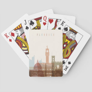 Baraja De Cartas Florencia, Italia   Línea aérea de la ciudad