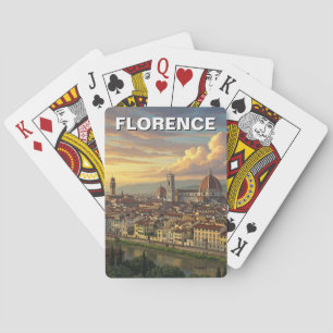 Baraja De Cartas Florencia Italia Paisaje Urbano Viajes