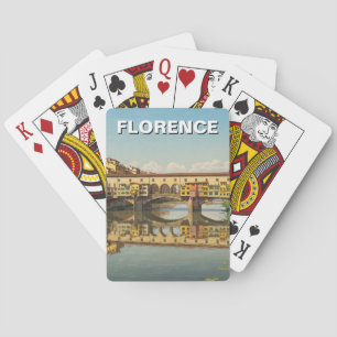 Baraja De Cartas Florencia Italia Ponte Vecchio Viajes