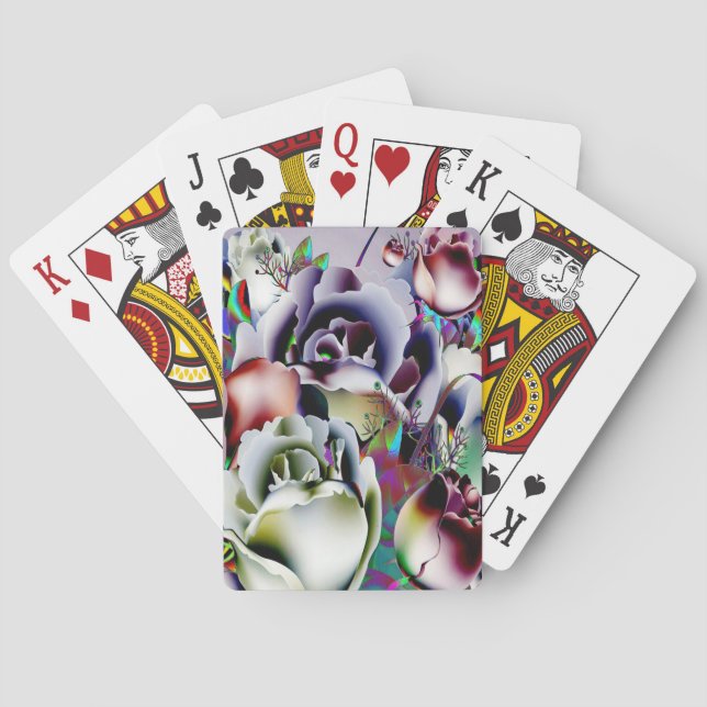 Baraja De Cartas Flores (Reverso)