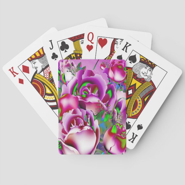 Baraja De Cartas Flores (Reverso)