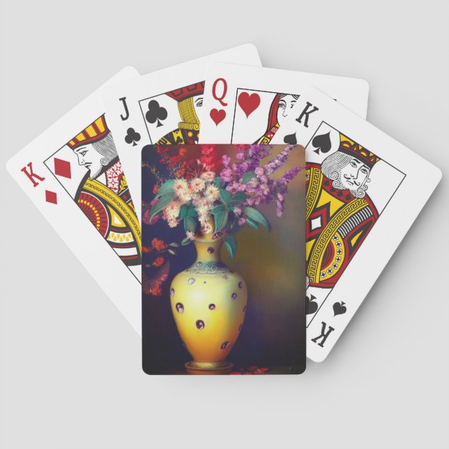 Baraja De Cartas Flores (Reverso)