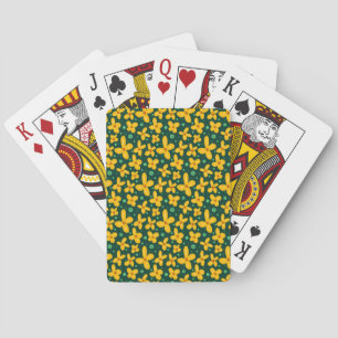 Baraja De Cartas Flores amarillas pequeñas