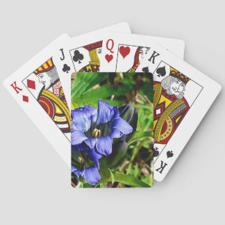 Baraja De Cartas Flores Azules
