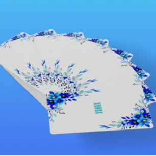 Baraja De Cartas Flores Azules XONOX Original