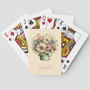 Baraja De Cartas Flores caprichosas en una maceta Cuadros