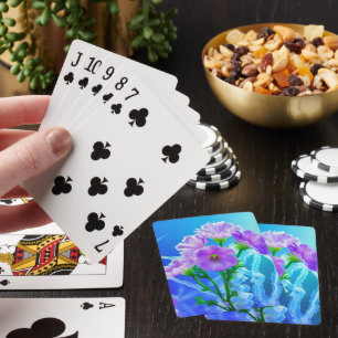Baraja De Cartas Flores con tarjetas de juego de ortigas de medusas