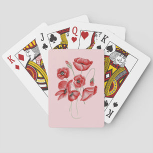 Baraja De Cartas Flores de amapola