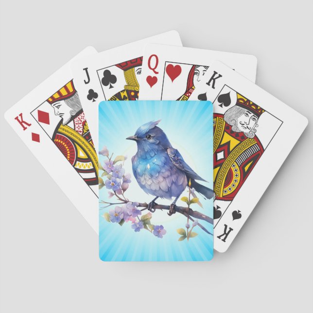 Baraja De Cartas Flores de aves de corral Clipart-73611 (Reverso)