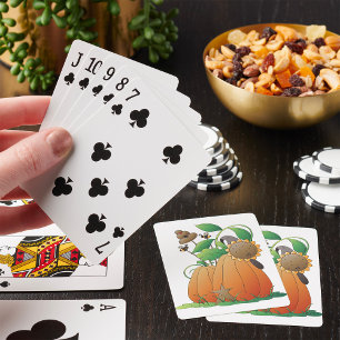 Baraja De Cartas Flores de Calabaza y Abejas
