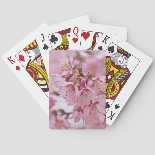 Baraja De Cartas Flores de cerezo Sakura Rosa Pálido (Reverso)