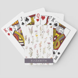 Baraja De Cartas Flores de colores, flores silvestres, vegetación,