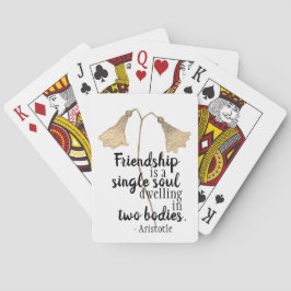 Baraja De Cartas Flores de comillas de amistad