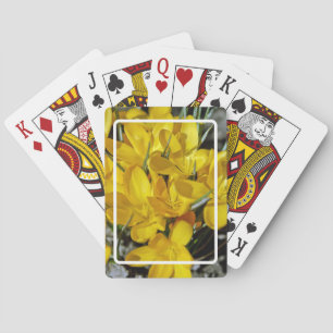 Baraja De Cartas Flores de crocus amarillos