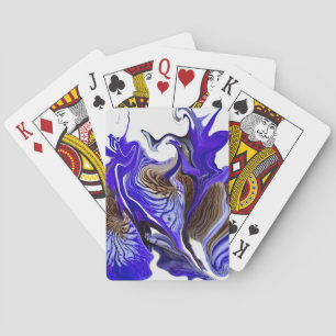 Baraja De Cartas Flores de Iris Púrpura en Espiral