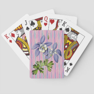 Baraja De Cartas Flores de madera de madera de color de madera de c
