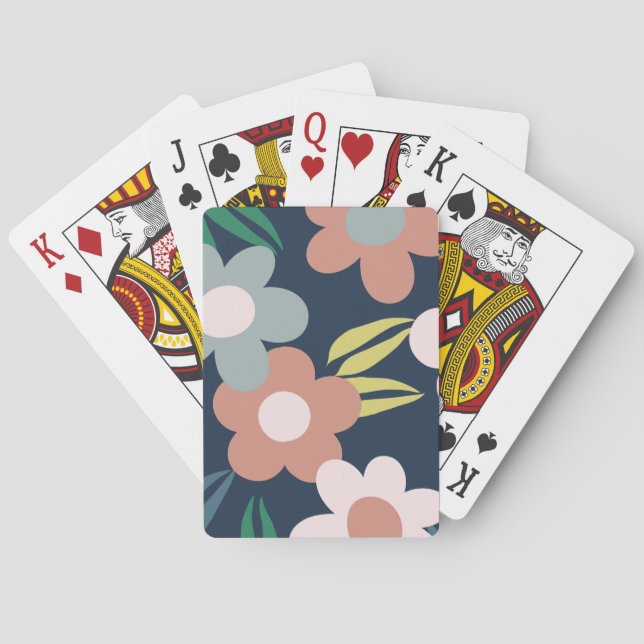 Baraja De Cartas Flores de primavera (Reverso)