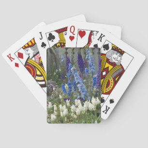 Baraja De Cartas Flores de primavera a lo largo de un camino de jar