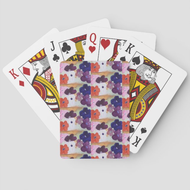 Baraja De Cartas Flores de primavera Anemone  (Reverso)