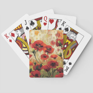 Baraja De Cartas Flores de primavera en un jardín