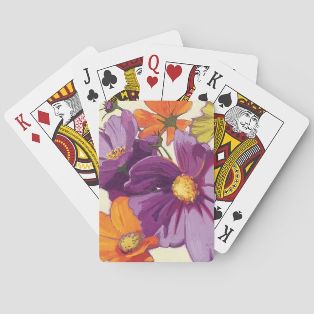 Baraja De Cartas Flores decorativas (Reverso)