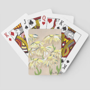 Baraja De Cartas flores desvanecidas
