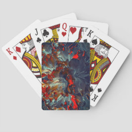 Baraja De Cartas Flores digitales en cenizas y carbón vegetal sobre