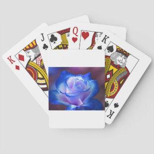 Baraja De Cartas flores enredaderas pétalo rosa flores flor azul am