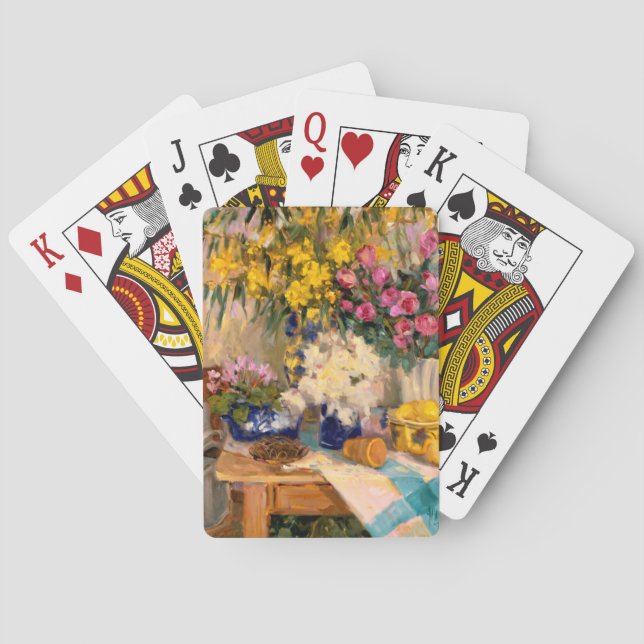 Baraja De Cartas Flores frescas II (Reverso)