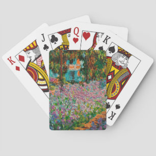 Baraja De Cartas Flores Giverny del Irises Monet Garden