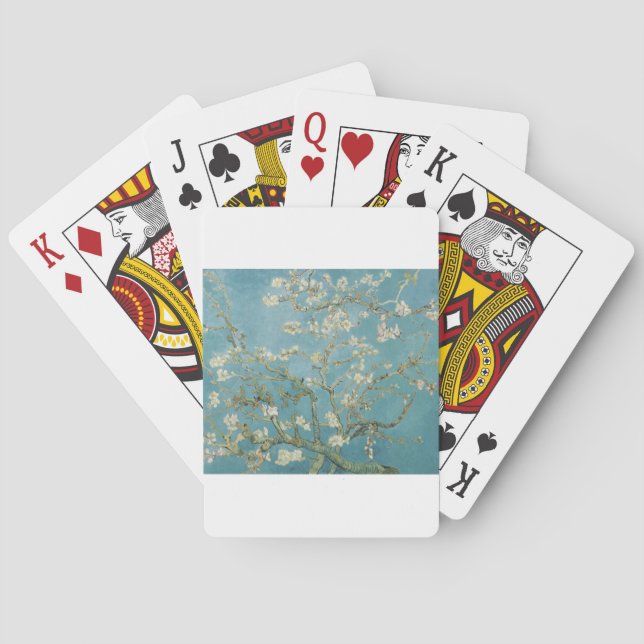 Baraja De Cartas Flores Gogh Ramas Flores de Almendro Naturaleza (Reverso)