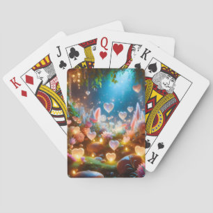 Baraja De Cartas Flores Mágicas Brillantes Jardín del Corazón