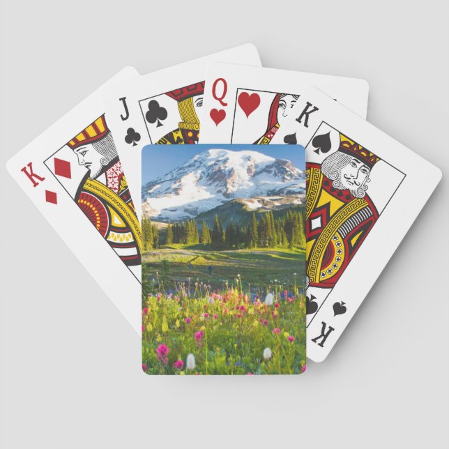 Baraja De Cartas Flores | Mt. Rainier Wildflowers (Reverso)