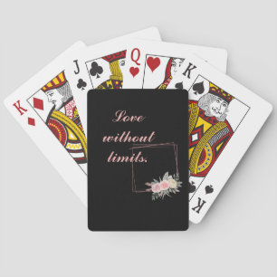 Baraja De Cartas Flores negras, amor por una cita