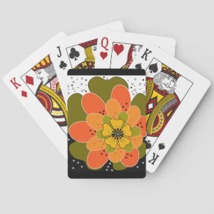 Baraja De Cartas Flores otoñales, otoño, flor, lanzamiento de ilust