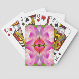 Baraja De Cartas FLORES PURPLE - Arte Fractal -