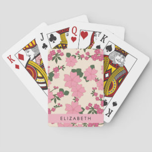 Baraja De Cartas Flores Rosa, Patrón De Flores, Su Nombre