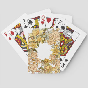 Baraja De Cartas Flores rosadas de flor flor de flores de primavera