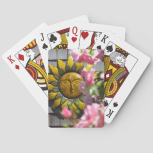 Baraja De Cartas Flores rosadas y sol - Martha's Vineyard