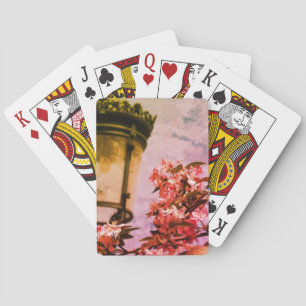 Baraja De Cartas Flores rosas, tarjetas de reproducción fotográfica
