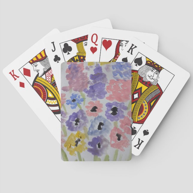 Baraja De Cartas Flores salvajes de verano (Reverso)