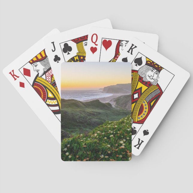 Baraja De Cartas Flores | Santa Cruz California (Reverso)