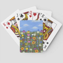 Baraja De Cartas Flores silvestres con margaritas