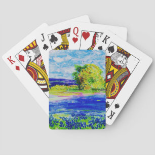 Baraja De Cartas Flores silvestres de Bluebonnet